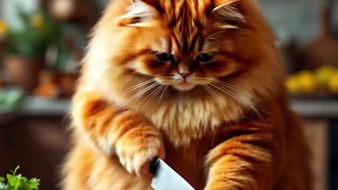 Cat with her Cock friend