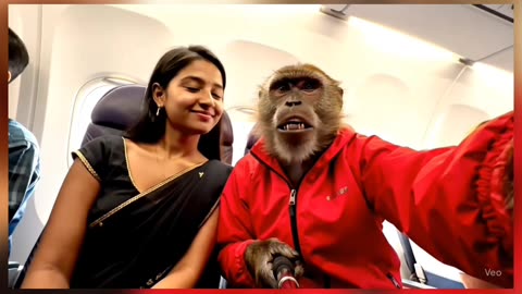 monkey vlog ai monkey ke suhagrat #AIMonkey​ #BablooVlogs​ #MonkeyVlogger​ #AITravelVlog
