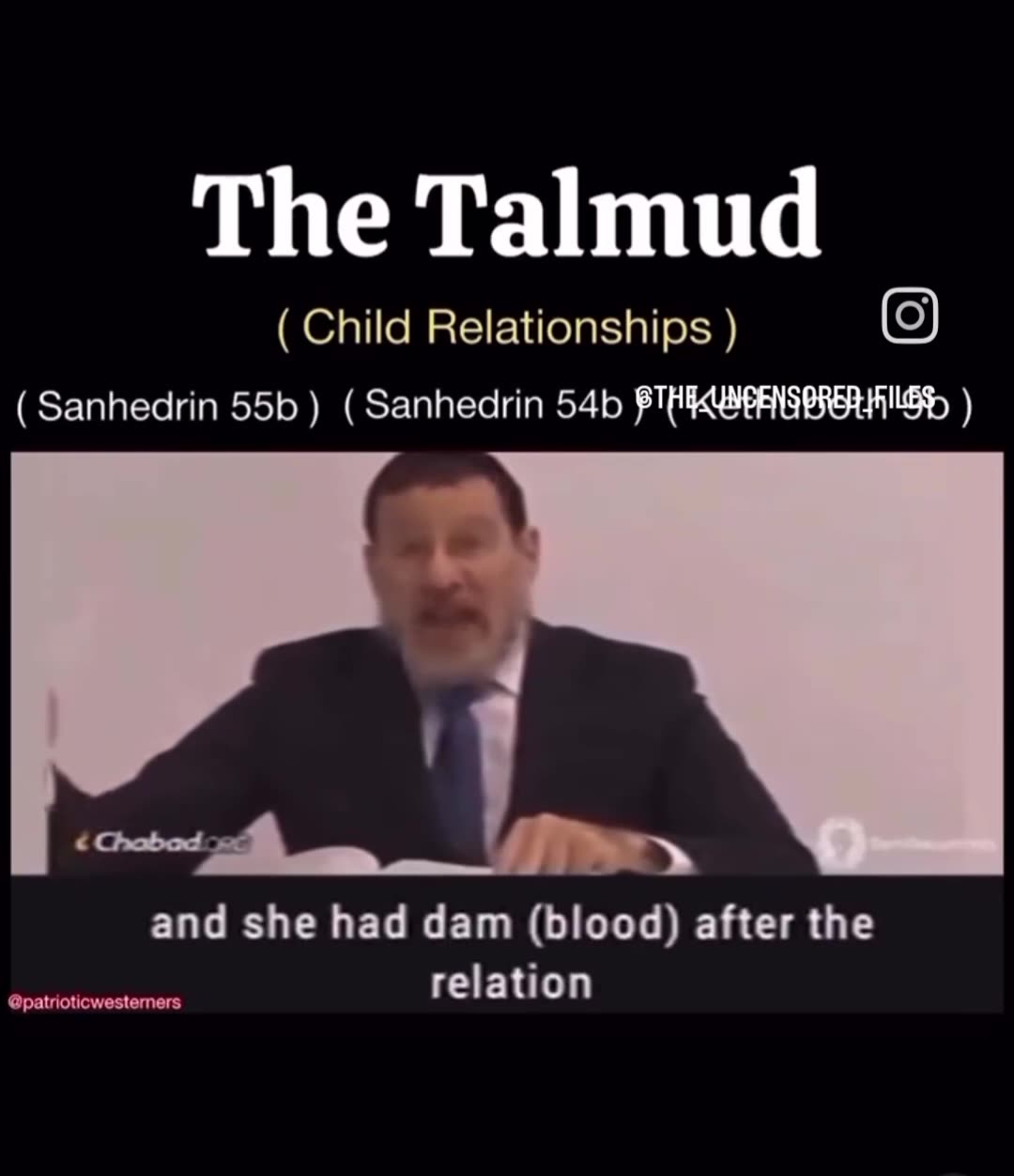Listen to this jew 😡discussing the right way have sex with a child before and or after she TURNS 3