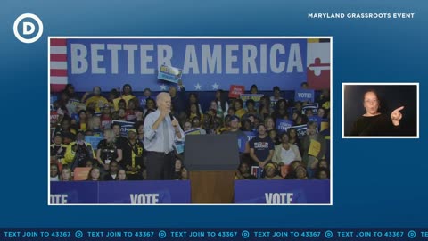 President Biden Gets Out The Vote in Maryland