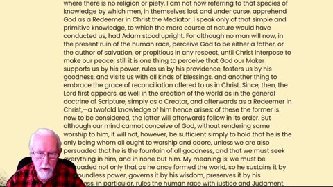 Institutes of the Christian Religion Book 1, Chapter 2, by J Calvin Read by Irv Risch