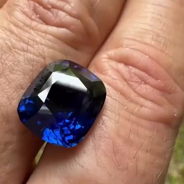 "Blue Sapphire Cutting Process – Mesmerizing!"