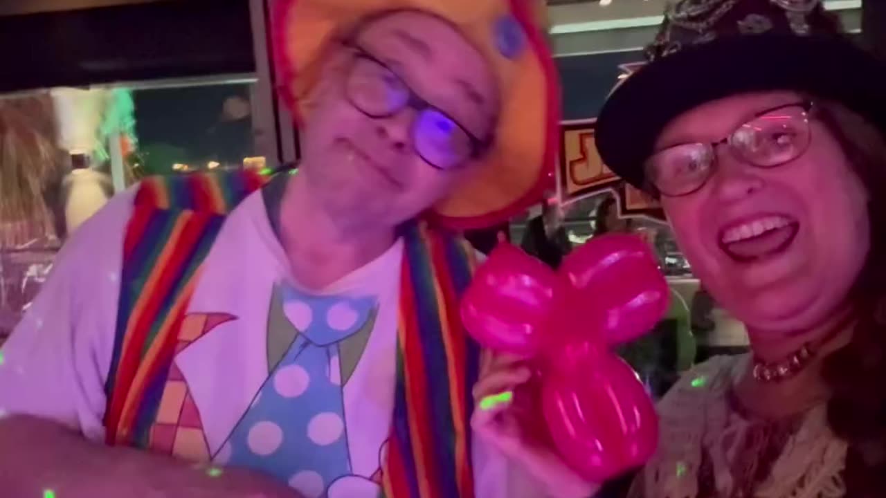 Raynbow and Christine at Century 21 party