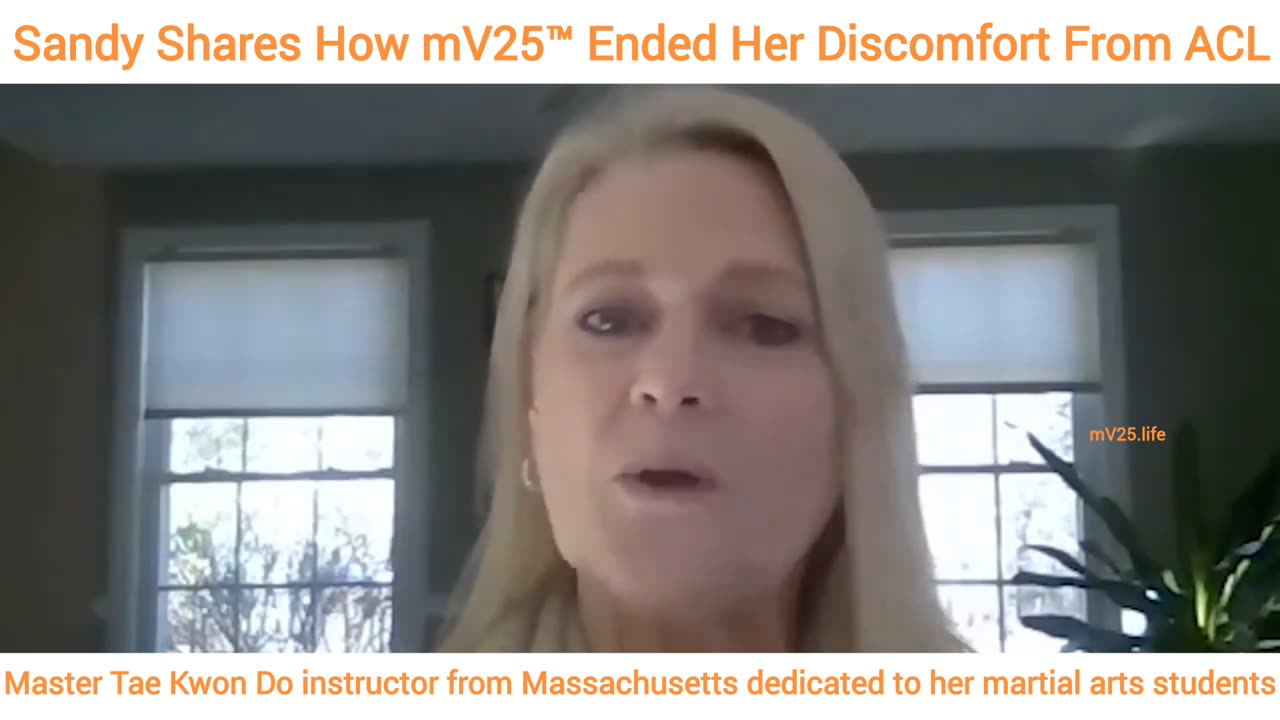 mV25™ Helped Tae Kwon Do Master Recover