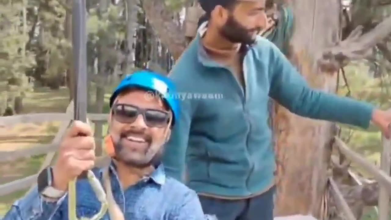 Zip Line Guy Films Attack