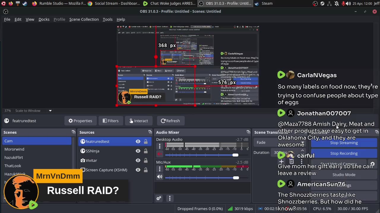 How I Ingress OBS to Rumble Studio