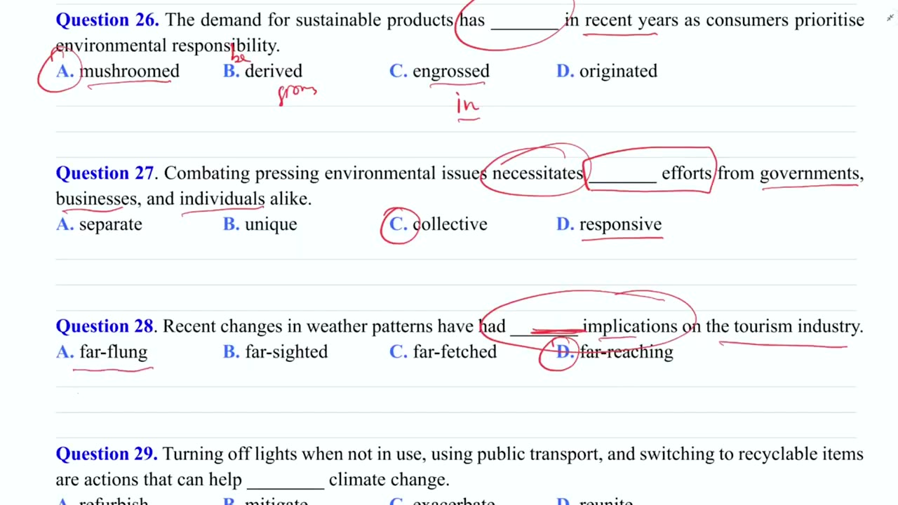 05. Bài 3 Từ vựng chuyên sâu Chủ đề Going Green