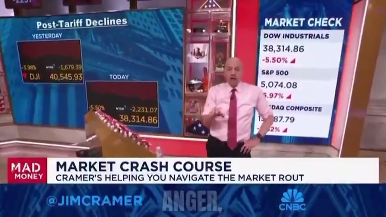 Jim Cramer is warning of a "Black Monday" style market crash on Monday.