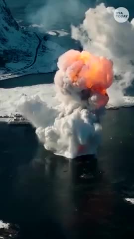 German rocket explodes after takeoff in Norway #Shorts