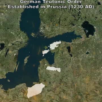 German Teutonic Order Established in Prussia (1230 AD) vs Greatest Extent (1300 AD