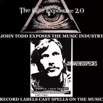 John Todd telling how big record label companies use mainstream music to cast spells on people.