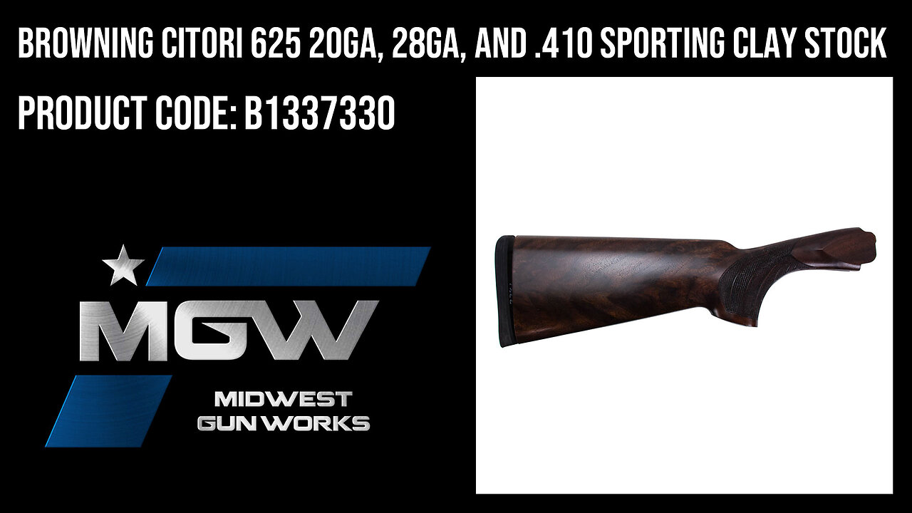 Browning Citori 625 20ga, 28ga, and .410 Sporting Clay Stock - B1337330