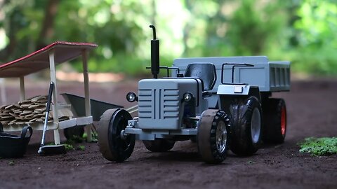 Diy mini tractor science project | loading and unloading
