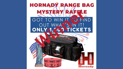 July Hornady Mystery Bag Raffle Winner
