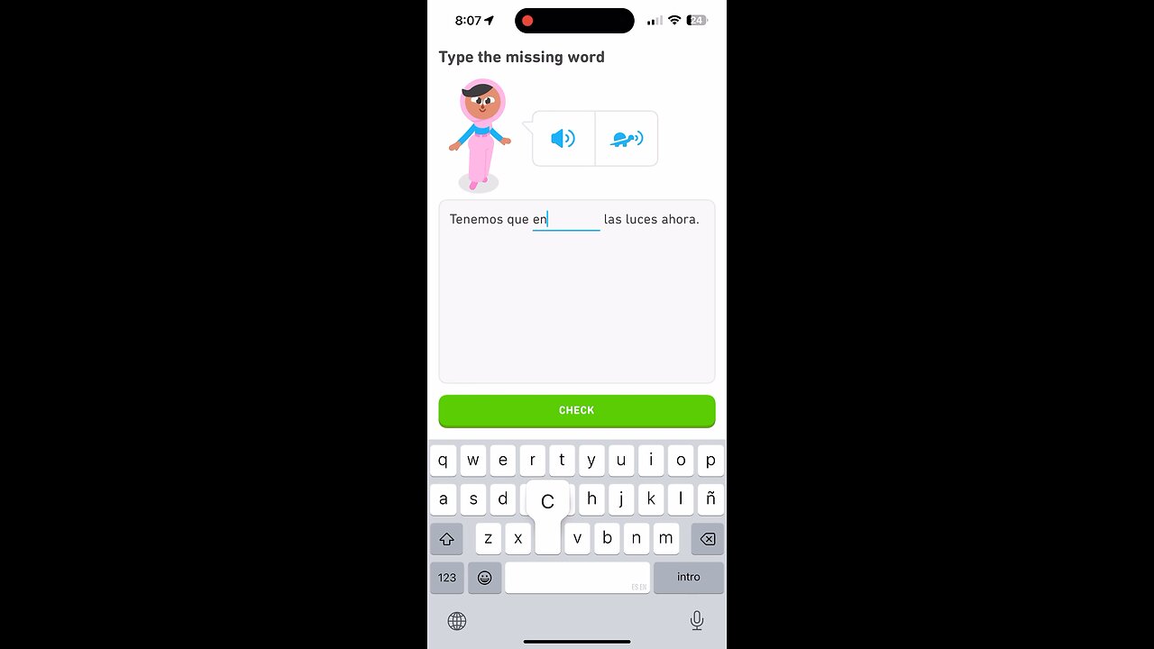 Duolingo Spanish Lesson