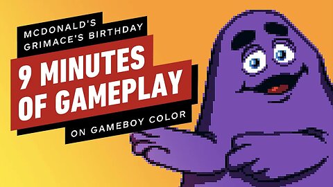 McDonald's Grimace's Birthday on GameBoy Color 9 Minutes of Gameplay 2023