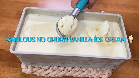 Fabulous No Churn Vanilla Ice Cream & Peach too!