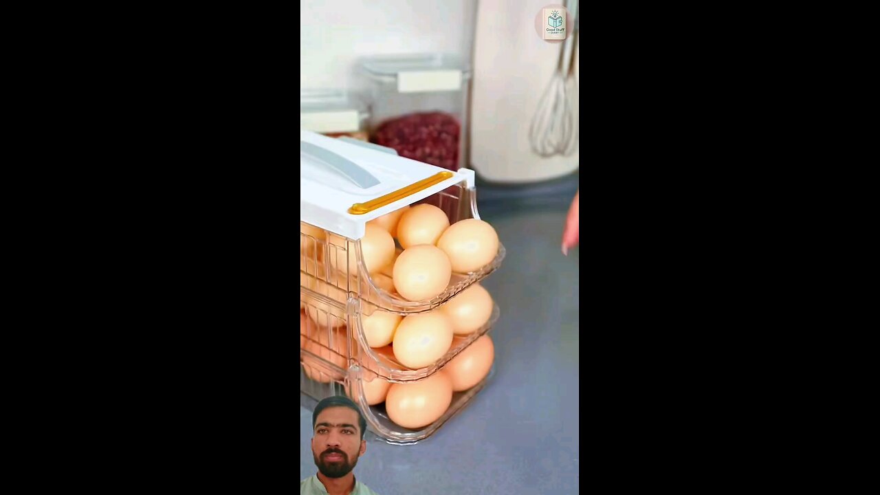 Easy to store eggs in fridge😏