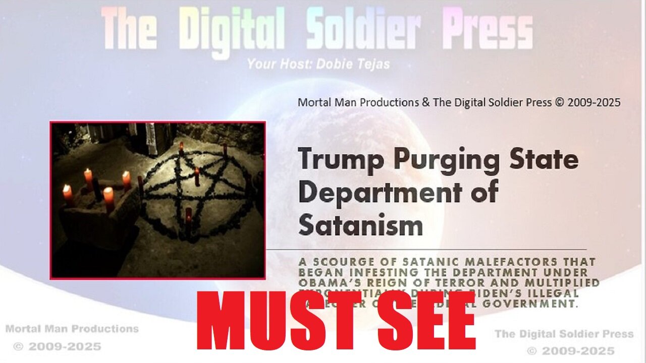 Trump Purging the State Department of Satanism