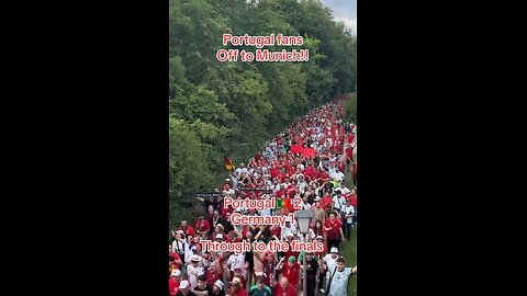 Portugal fans off to Munich