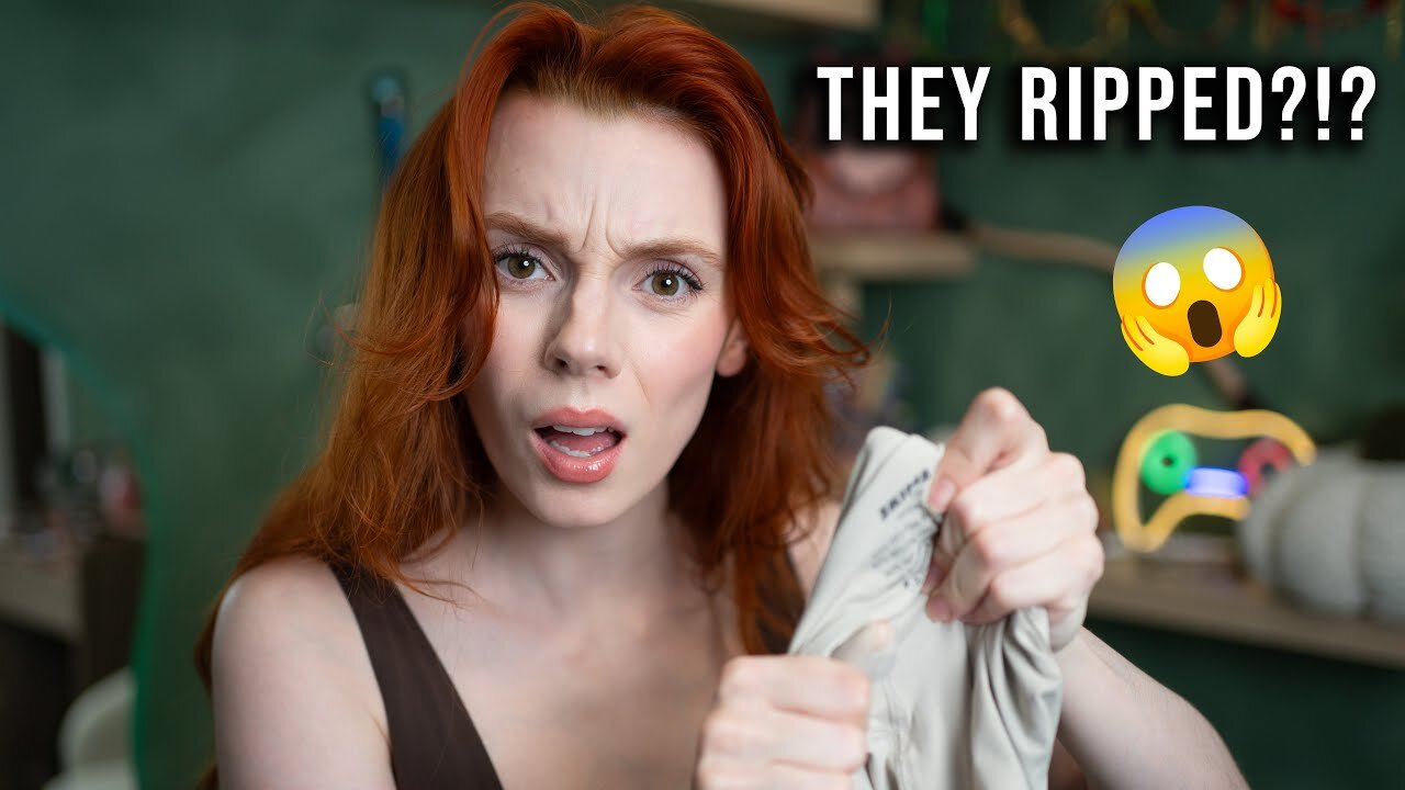 SKIMS Lingerie Try On FAIL 😭 My Leggings RIPPED?!