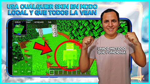 COMO PONERTE una SKIN en POJAVLAUNCHER y que TODOS la VEAN 🤖| PONER SKINS en Minecraft Java ANDROID
