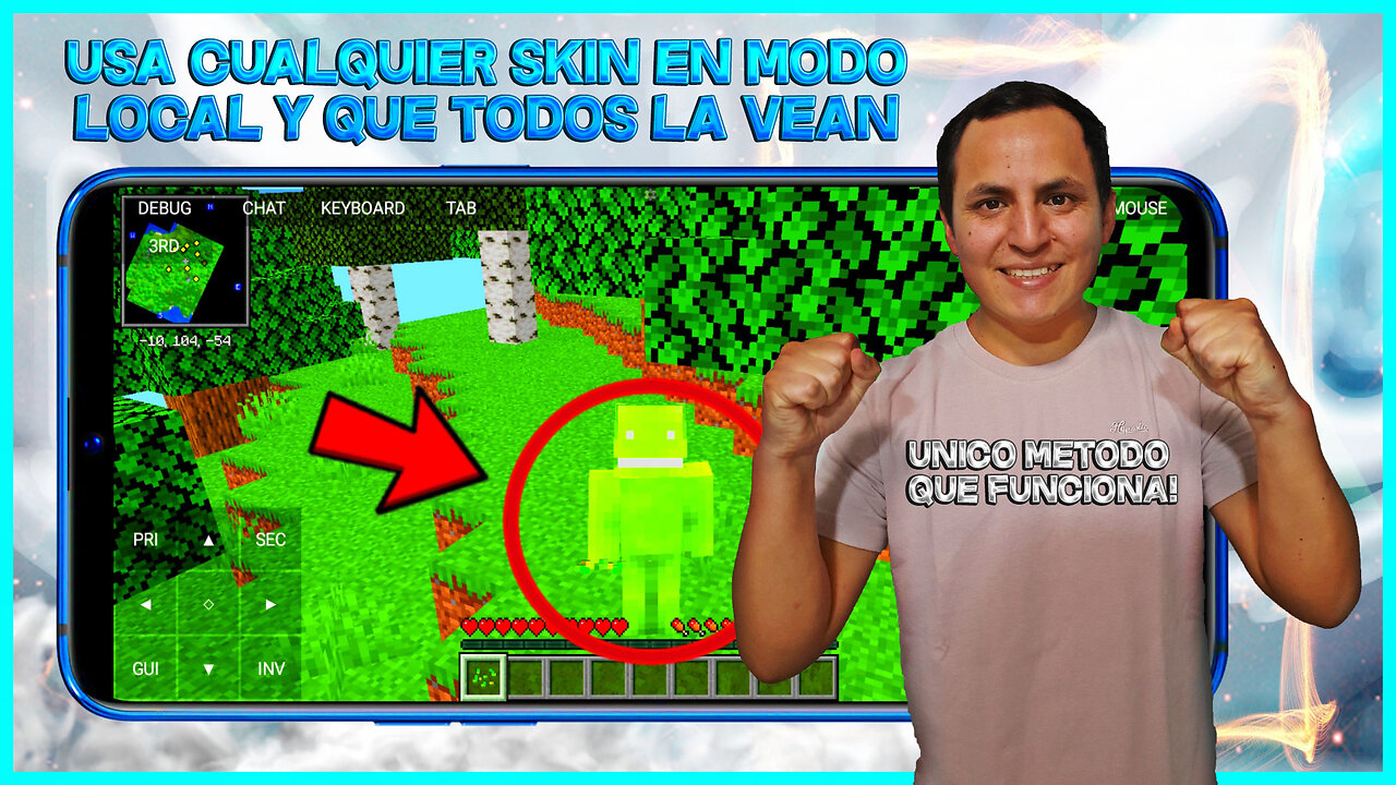 COMO PONERTE una SKIN en POJAVLAUNCHER y que TODOS la VEAN 🤖| PONER SKINS en Minecraft Java ANDROID
