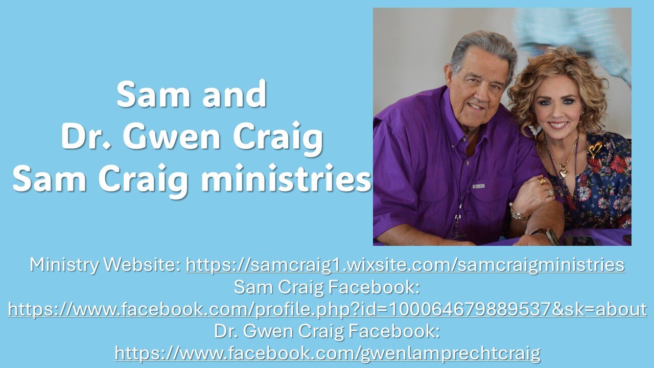 Guest speakers Sam and Gwen Craig