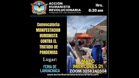 21-05-2025 MANIFESTACIÓN HUMANISTA RECHAZO AL TRATADO PANDEMICO