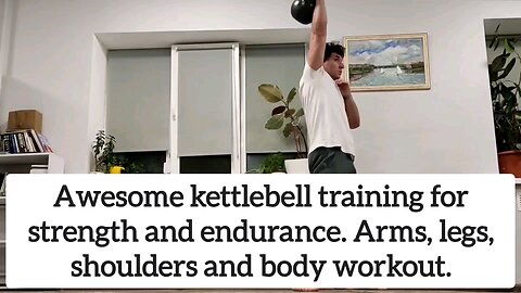 Kettlebell training.