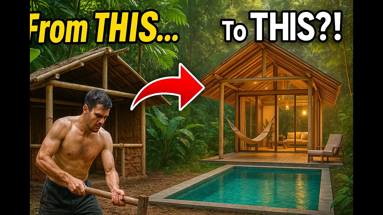 Can You Really Build a LUXURY Villa in the Jungle with Basic Materials?