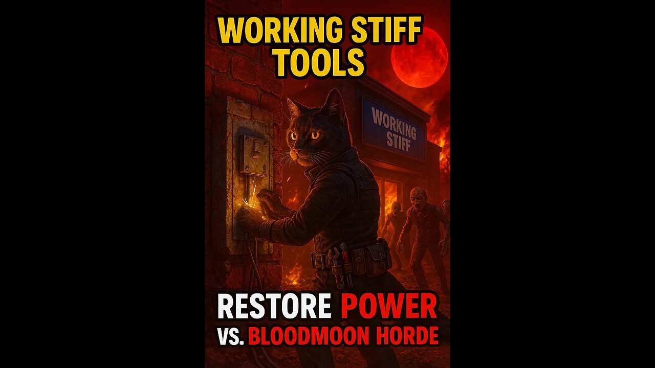 7 days to die Working stiff tools restore power on a horde night ; blood moon