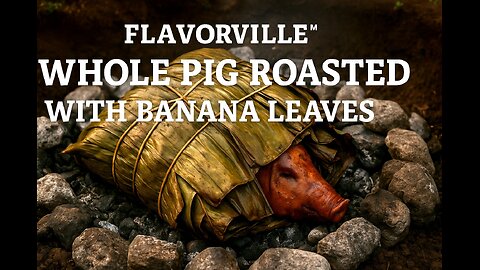 FlavorVille™ Whole Pig Roasted with Banana Leaves | 7-Hour Polynesian Feast