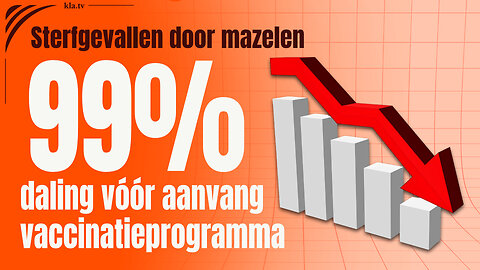 99 % daling van het aantal sterfgevallen door mazelen VOOR aanvang van de vaccinaties –