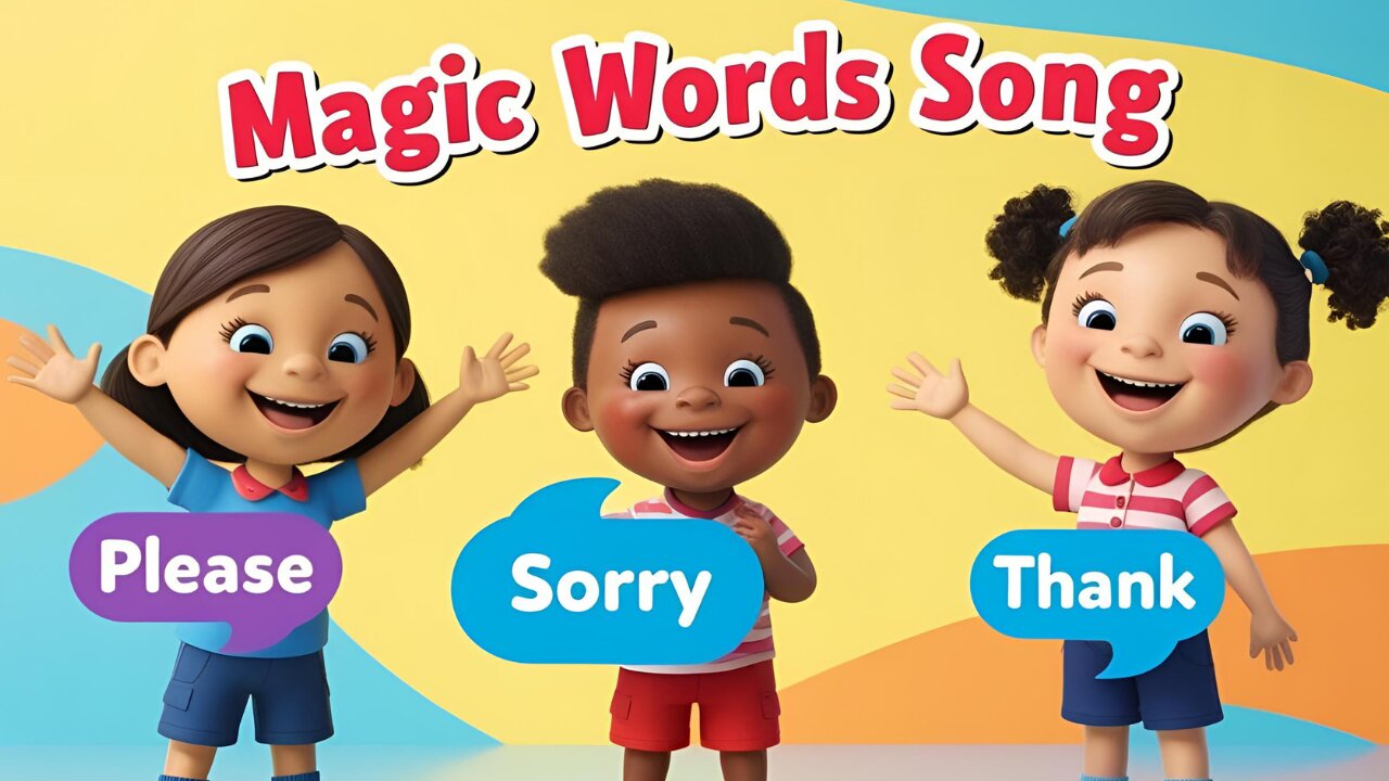 Magic Words Song – Please, Sorry, Thank You | Manners Song for Kids