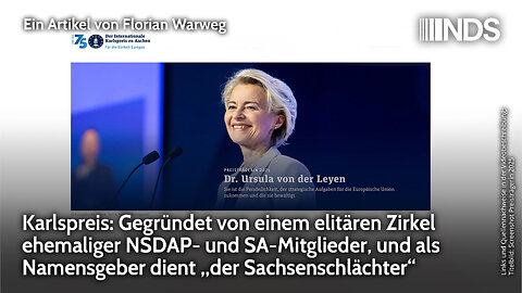 Karlspreis: Gegründet von einem elitären Zirkel ehemaliger NSDAP- und SA-Mitglieder | NDS-Podcast