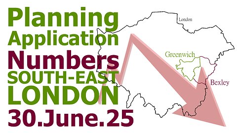 Planning Application Numbers in South London 30.Jun.2025