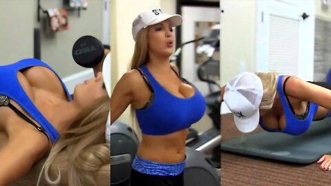 German model Jordan Carver workout