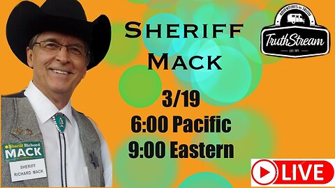 Sheriff Mack joins us live 3/19 #397 Special First 50 people to order +SYRONA using TruthStream as their sponsor will receive a silver Kennedy half dollar! Offer Expires 3/25 ORDER HERE: https://www.syrona.org