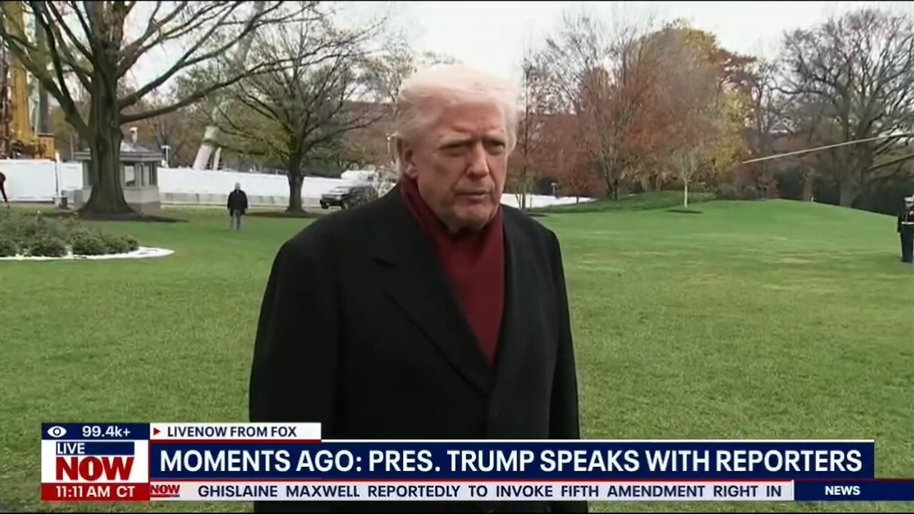 Trump Takes Questions Outside The White House