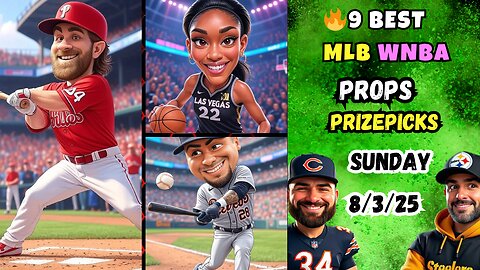 🔥9 BEST SUNDAY PRIZEPICKS MLB PROPS TODAY | ⚾️ MLB PICKS TODAY 8/3