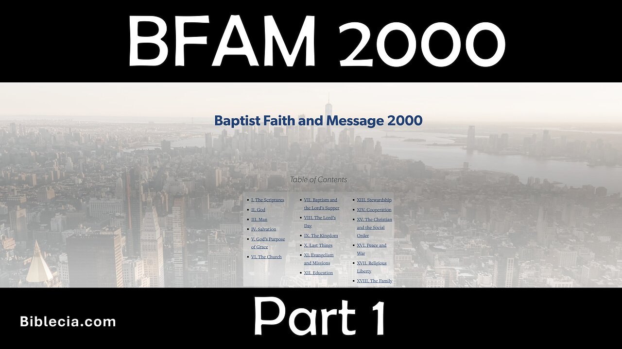 BFAM 2000. Part 1