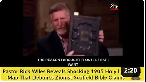 Pastor Rick Wiles Reveals 1905 Holy Land Map That Debunks Zionist Scofield Bible Claims