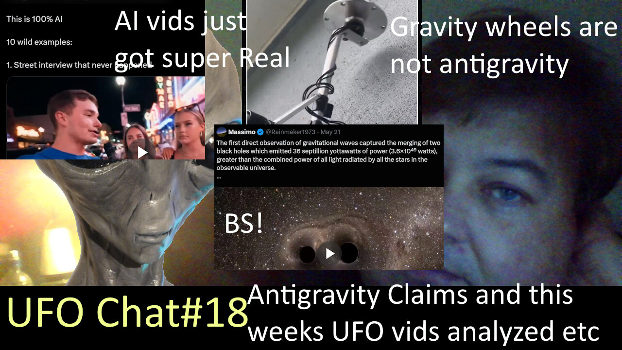 UFO Chat with Paul -18 Antigravity claims and weekly catchup on UFO vid analysis and New AI vids