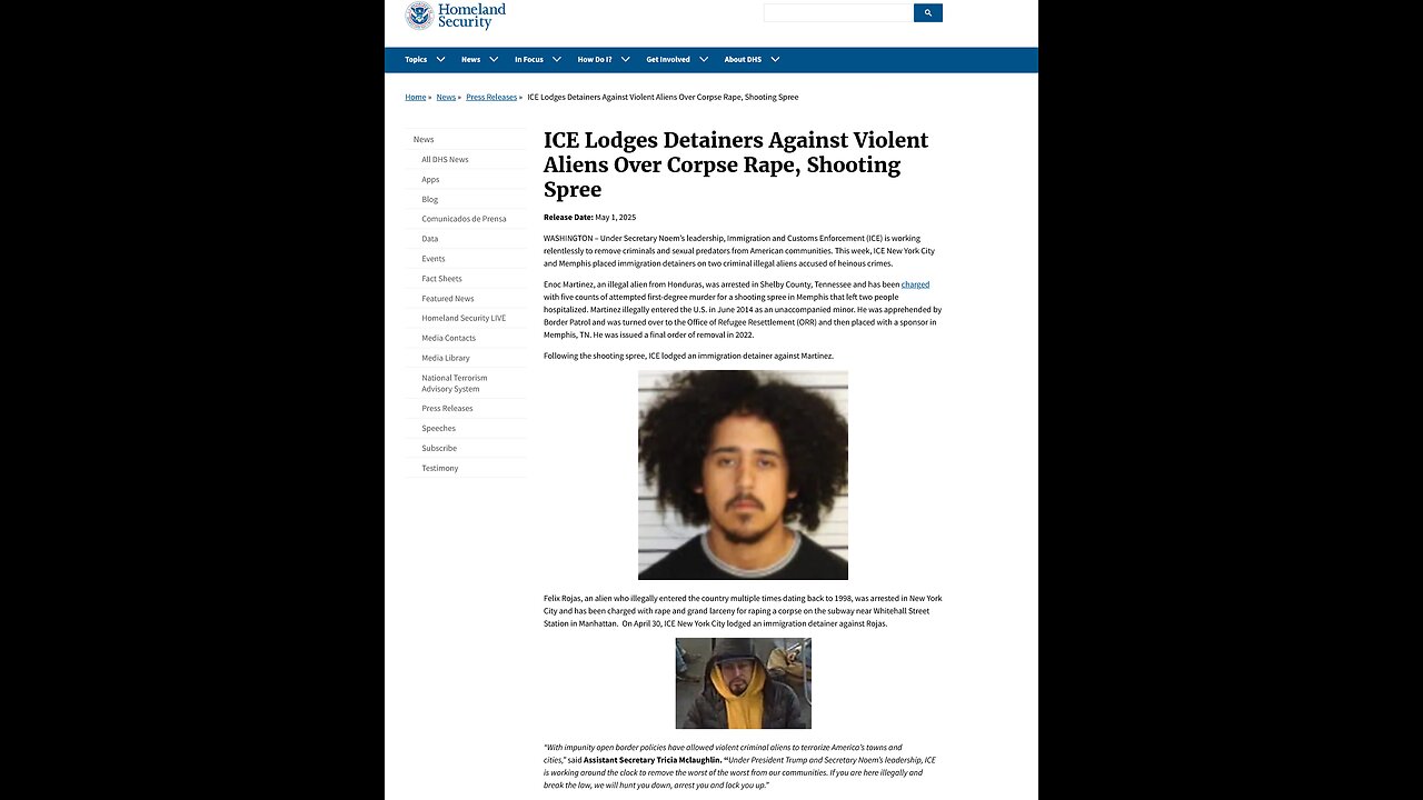 ICE Lodges Detainer Against Illegal that R@ped a CORPSE on the NYC subway
