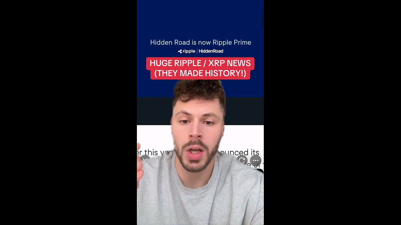Ripple make crypto HISTORY again!
