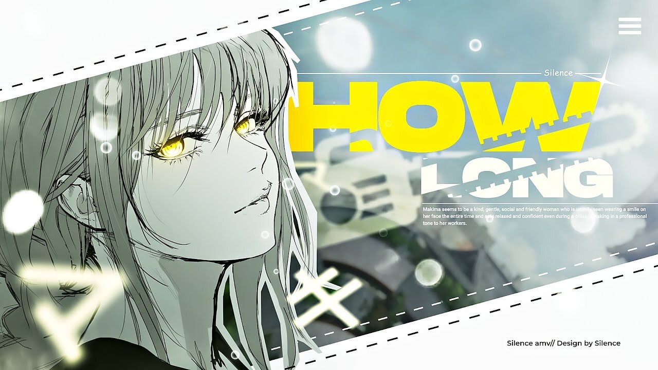 HOW LONG - Makima - Chainsaw man - [Edit/AMV] 4K