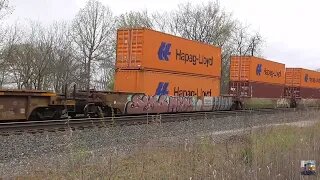 Norfolk Southern Intermodal Trains from Hudson, Ohio April 26, 2025 Part 4