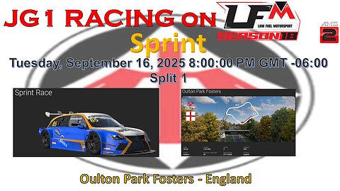 JG1 RACING on LFM - Sprint Race - Olton Park Fosters - England - Split 1