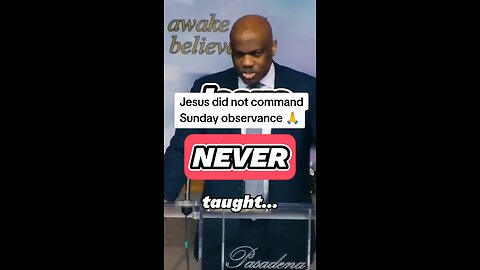 Jesus did not command Sunday observance!